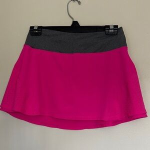 Marika Fuchsia and Charcoal skort